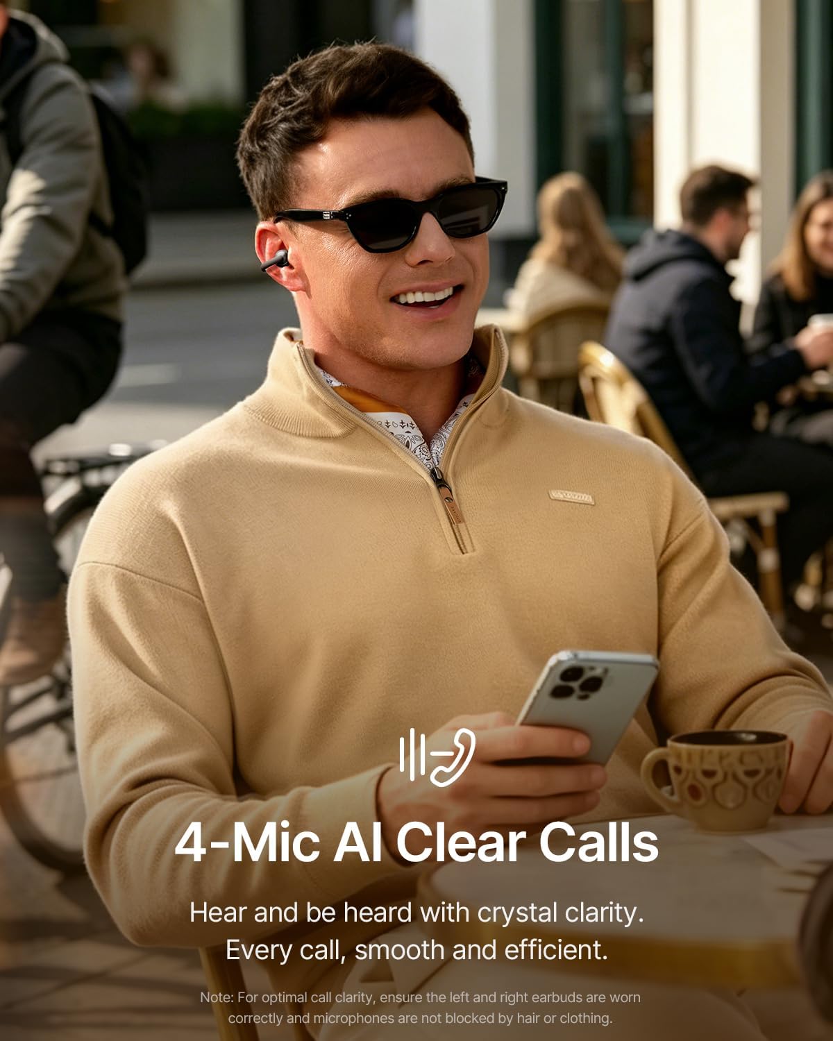 Baseus Bowie MC2 Open-Ear Earbuds — Black