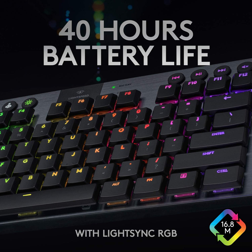 Logitech G915 TKL Wireless Gaming Keyboard — Black
