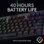 Logitech G915 TKL Wireless Gaming Keyboard — Black