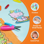 YPLUS Retractable Craft Scissors — Orange