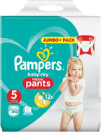 Pampers Baby-Dry Nappy Pants Size 5, 60 Nappy Pants
