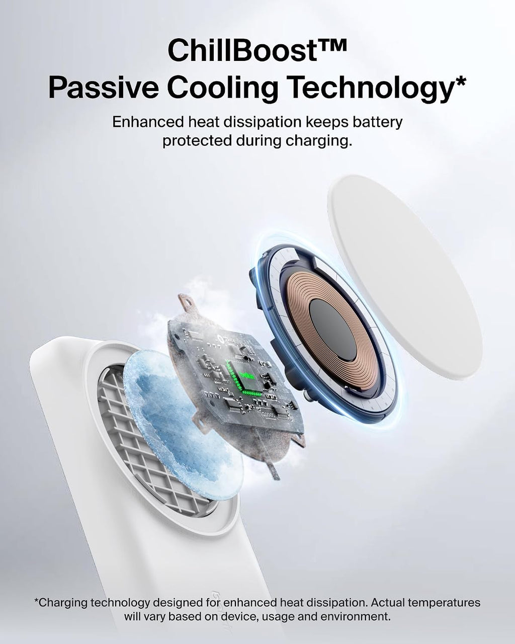 Belkin UltraCharge 3 in 1 Magnetic Wireless Charger with Qi2, 25W - White