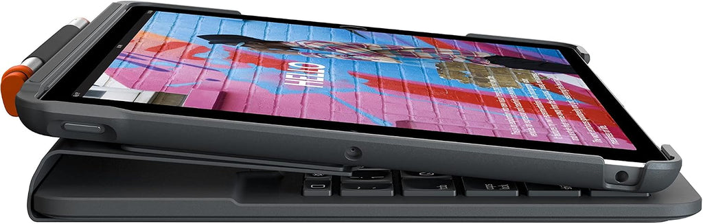 Logitech Slim Folio Keyboard Case for iPad 7th Gen — Graphite