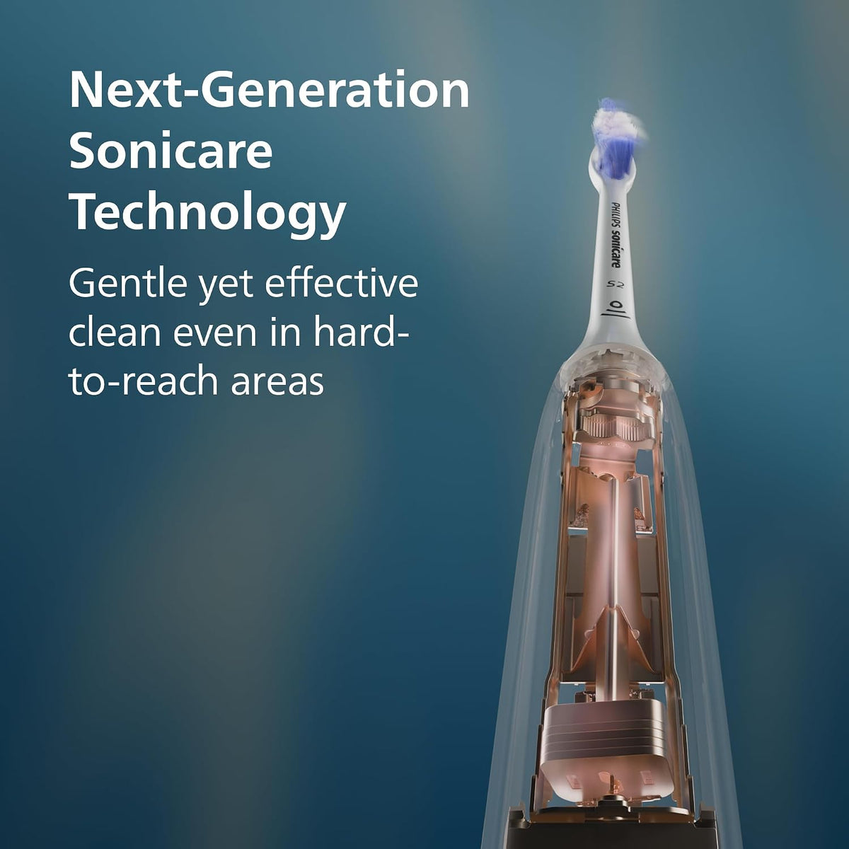 Philips Sonicare 5300 Series Electric Toothbrush Next-Generation Sonicare Technology, Pressure Sensor, 2 Intensity Settings,SmarTimer,BrushPacer,21-day Runtime,Black,Model HX7101/05,UAE Certified — Black