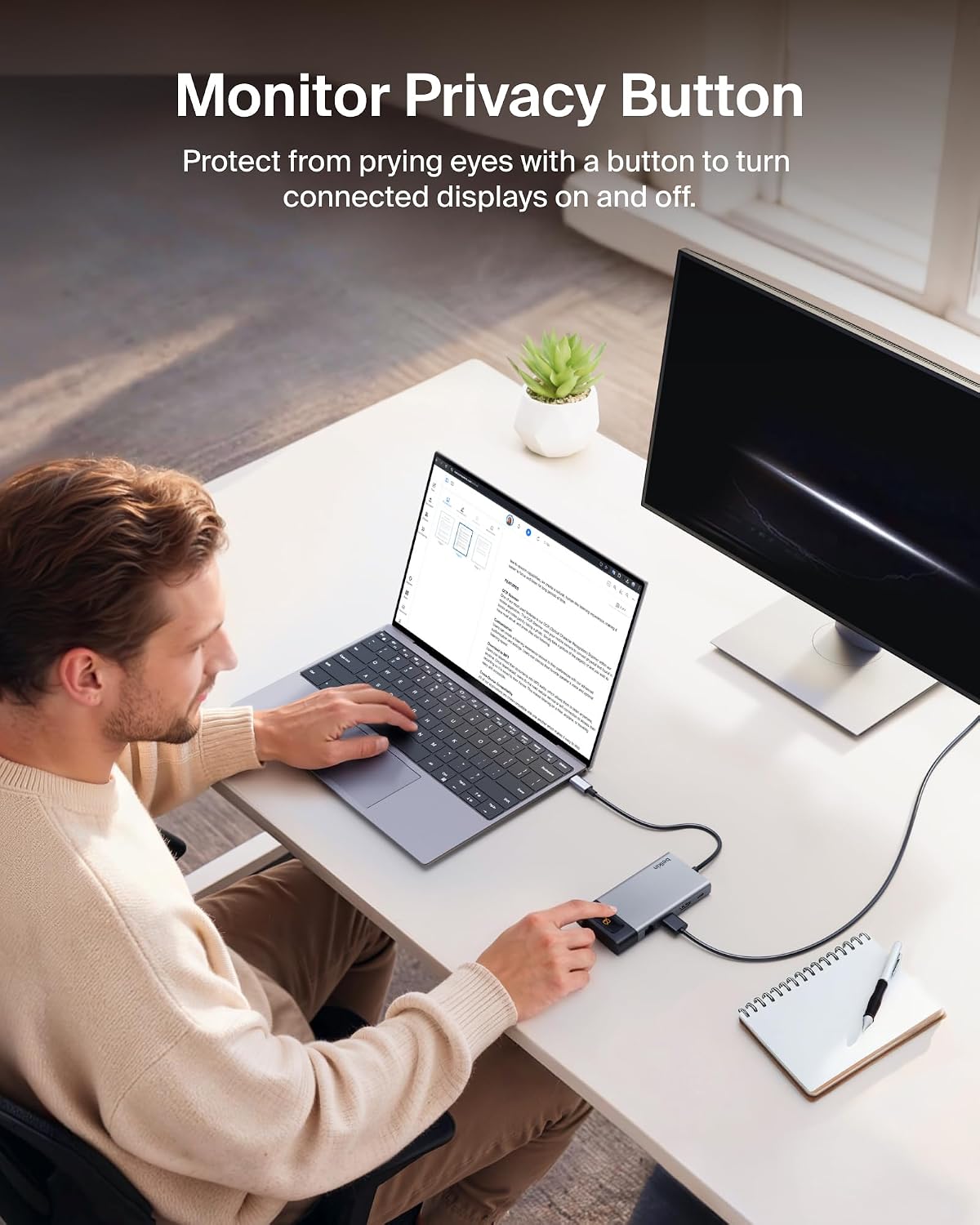 Belkin USB C Hub, 8-in-1 Multi-Port Docking Station 100W - Dual Display Support for Mac, Windows and Chromebook w/ 10Gbps Data Transfer Speeds, Ethernet, Resolutions up to 4K@60Hz