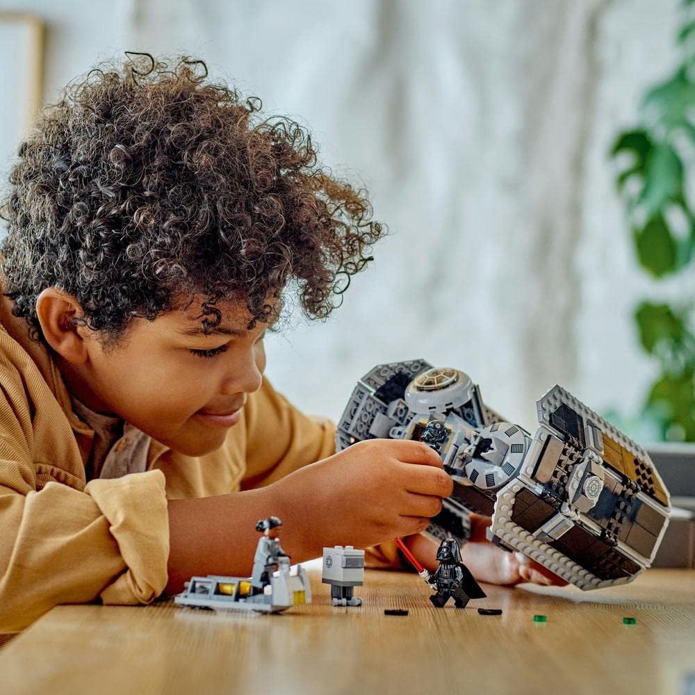 LEGO 75347 Star Wars TIE Bomber Model Building Kit, Starfighter with Gonk Droid Figure & Darth Vader Minifgure with a Lightsaber, Ramadan Gift Idea for Kids