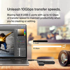 Belkin CONNECT USB-C™ to 4-Port USB-C Hub, Multiport Adapter Dongle with 4 USB-C 3.2 Gen2 Ports & 100W PD with Max 10Gbps High Speed Data Transfer for MacBook, iPad, Chromebook, PC, and More