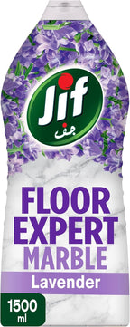 JIF Floor Expert Liquid Cleaner, Marble, Lavender, Kills 99.9% Germs, Perfect Shine, 1.5L — front product image