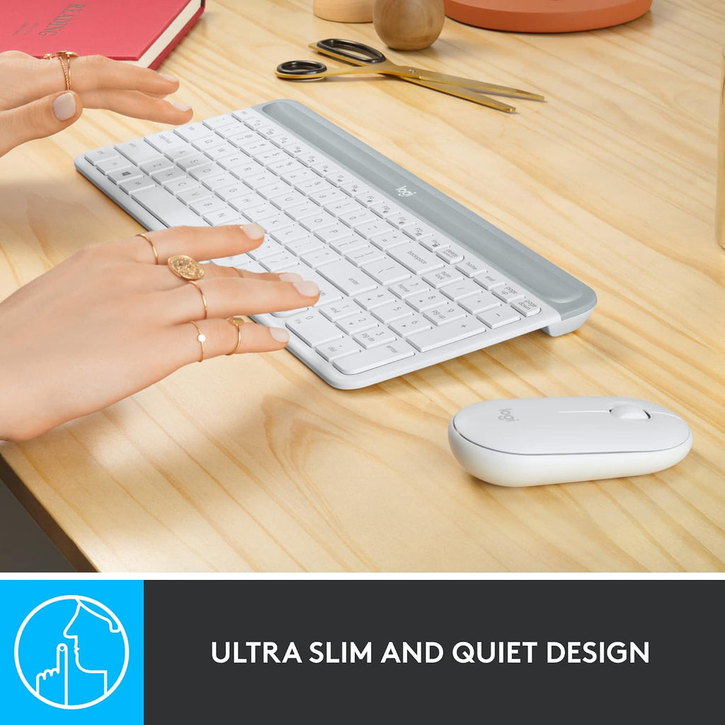 Logitech MK470 Keyboard and Mouse Combo — White
