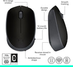 Logitech M171 Wireless Mouse — Silver