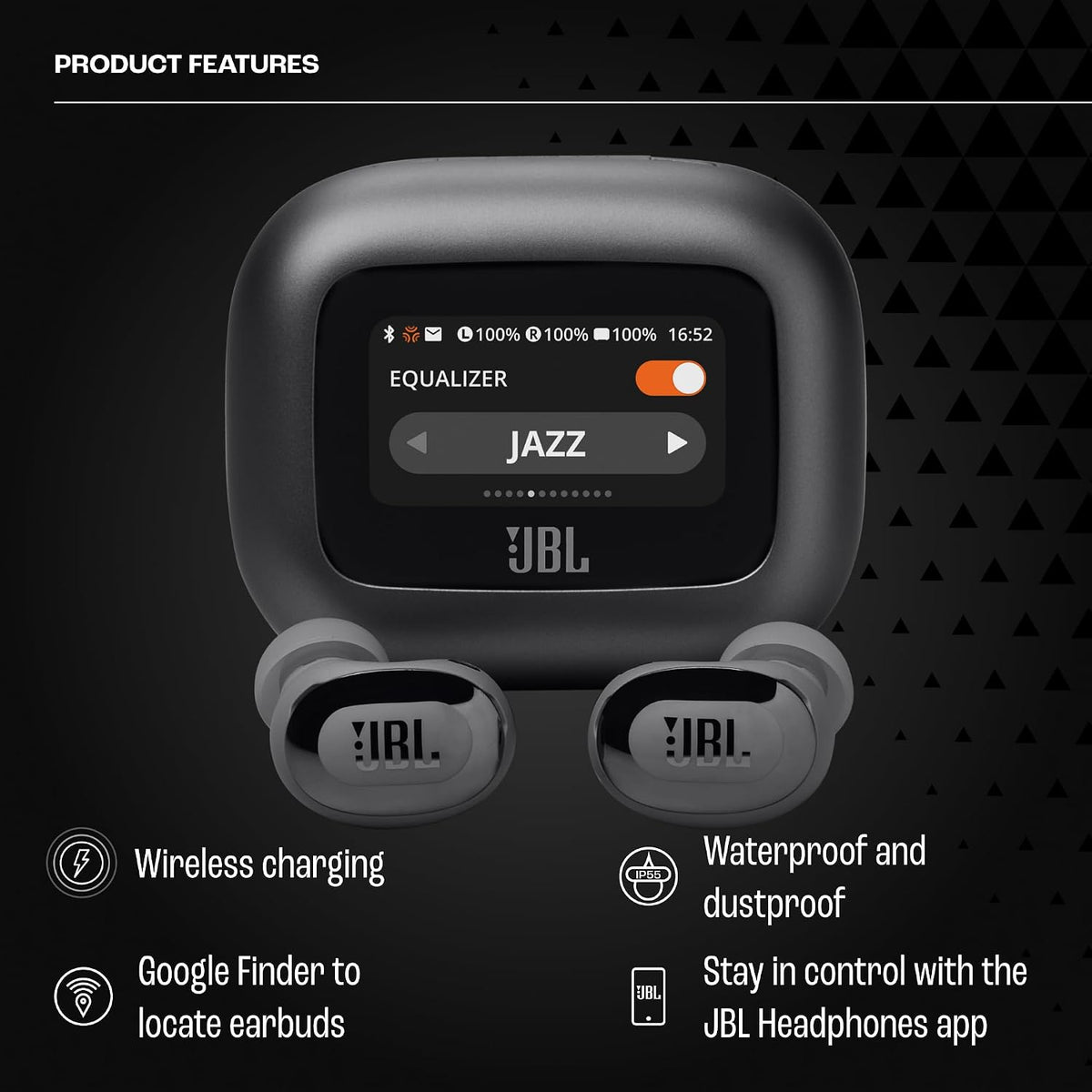 JBL Live Buds 3 True Wireless Earbuds — Black