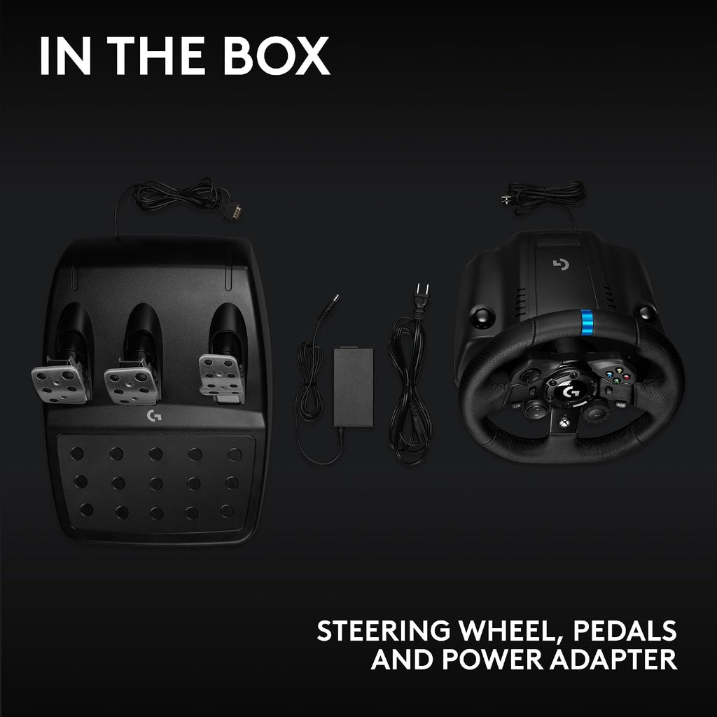 Logitech G923 Xbox / PC Racing Wheel and Pedals — Black
