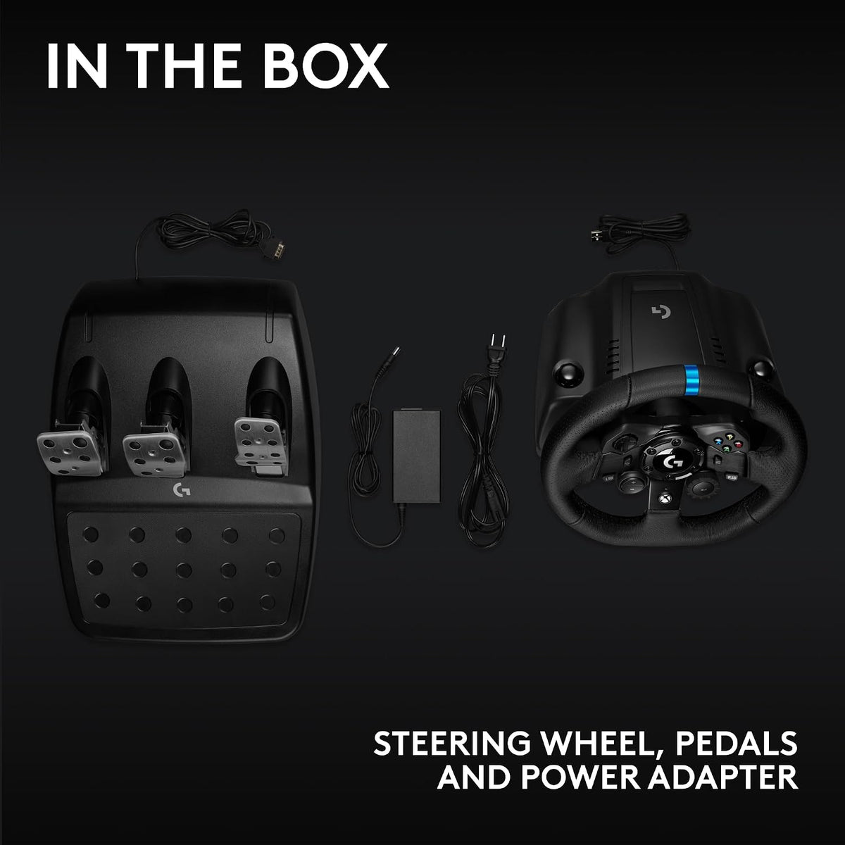 Logitech G923 Xbox / PC Racing Wheel and Pedals — Black