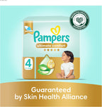 Pampers Ultimate Comfort Premium Taped Diapers 9-14kg Size 4 Box 222 Count