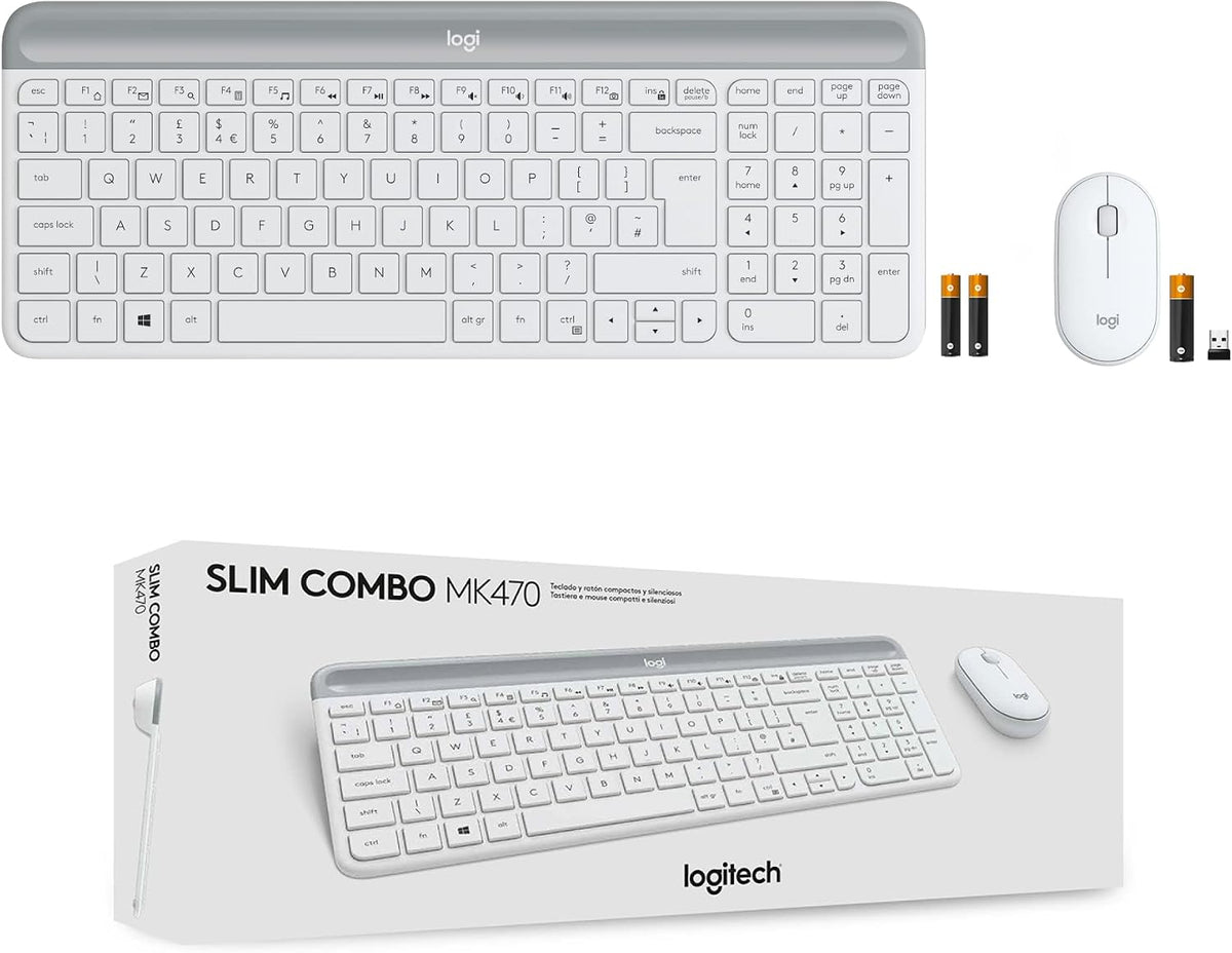 Logitech MK470 Keyboard and Mouse Combo — White