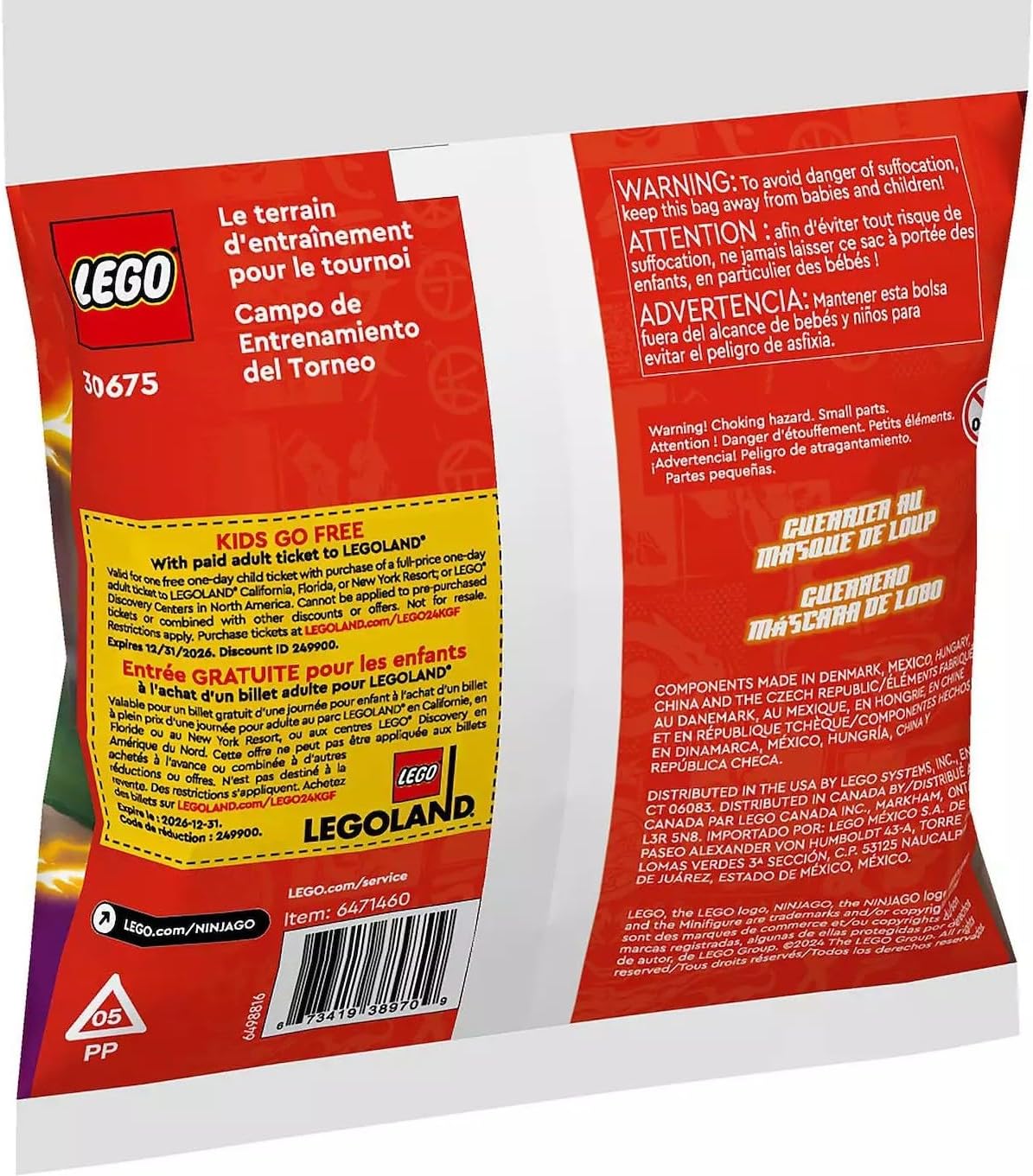 LEGO NINJAGO Tournament Training Ground Building Kit 30675 (49 Pieces) — image 2