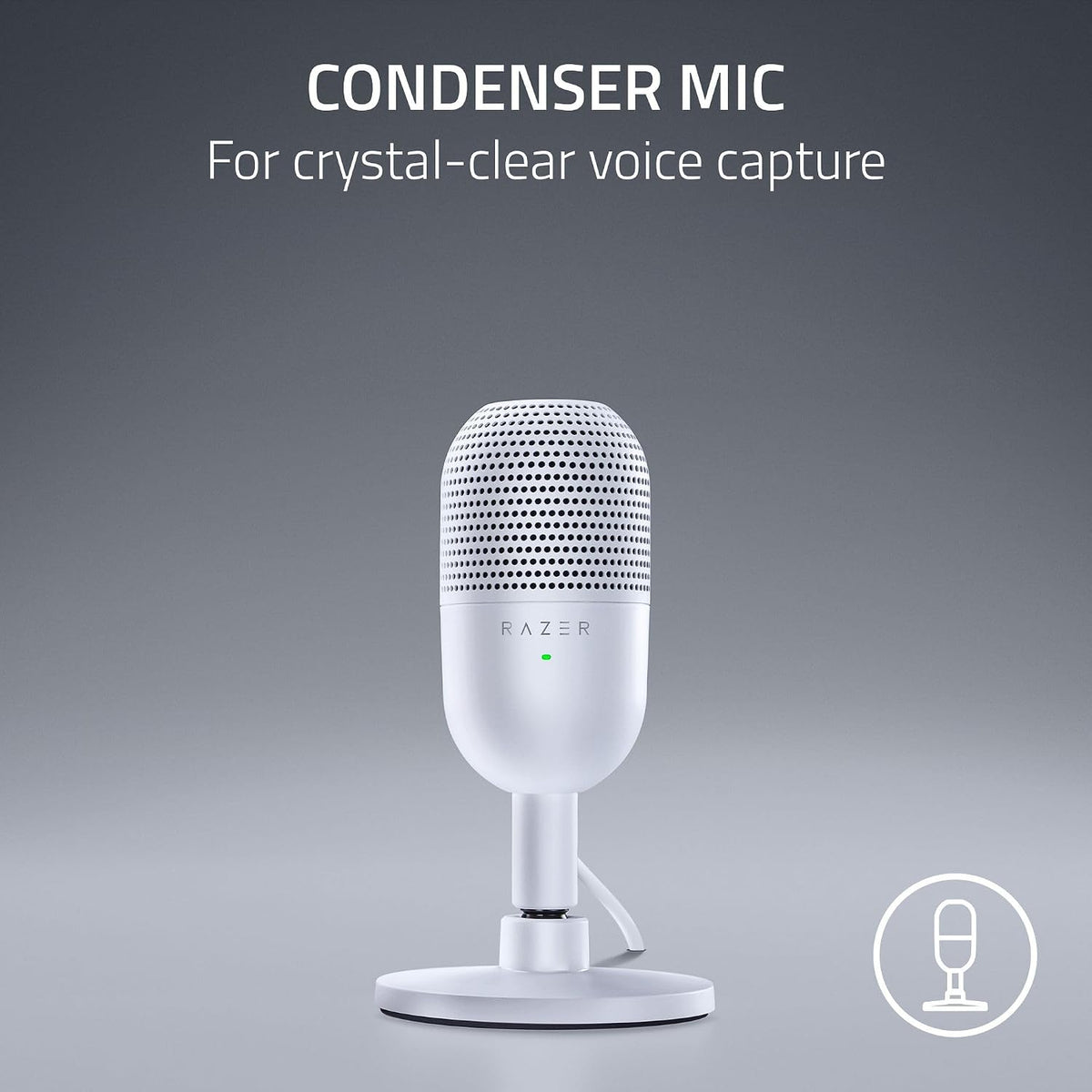 Razer Seiren V3 Mini USB Microphone — White — product image 2