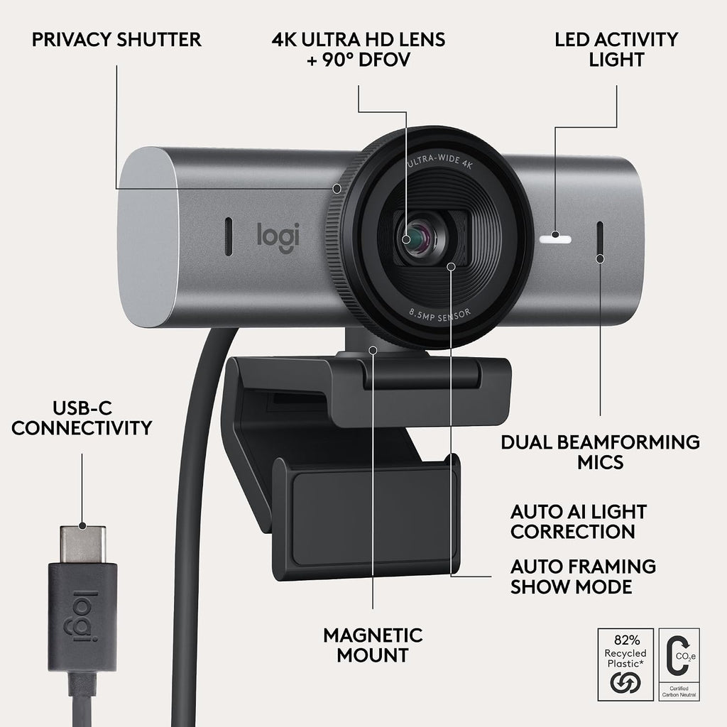 Logitech BRIO 705 Webcam — Graphite