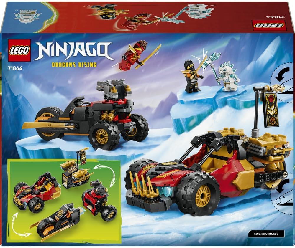 LEGO NINJAGO Kai and Cole's Combiner Vehicles 71864