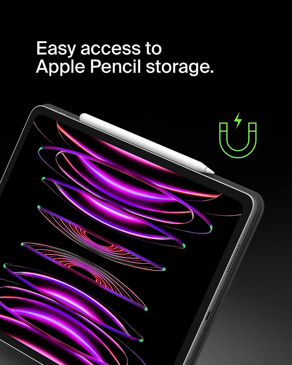 Belkin Pro iPad Keyboard Case with Magnetic Stand, Backlit Bluetooth Keyboard, Trackpad Gestures, Apple Pencil Storage, Premium Leather, QWERTY, Media Keys, For iPad Air 13” M2/M3/M4, iPad Pro 12.9”