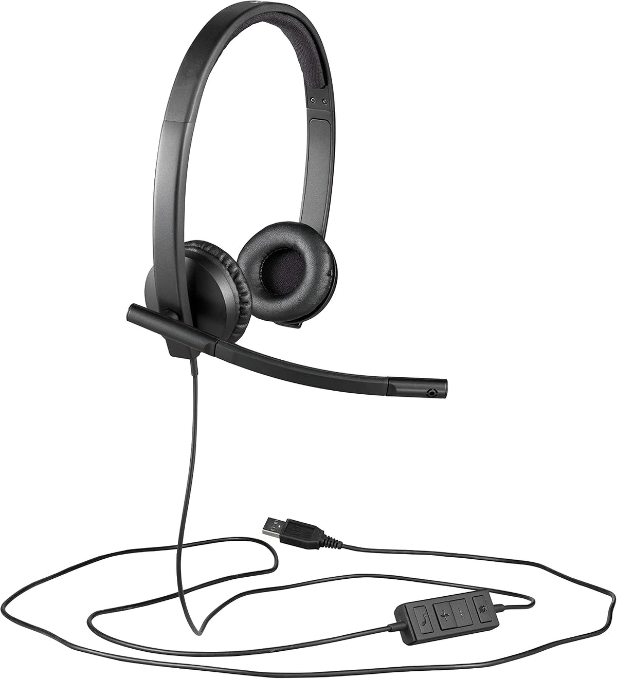 Logitech H570E USB-A Stereo Headset — Black