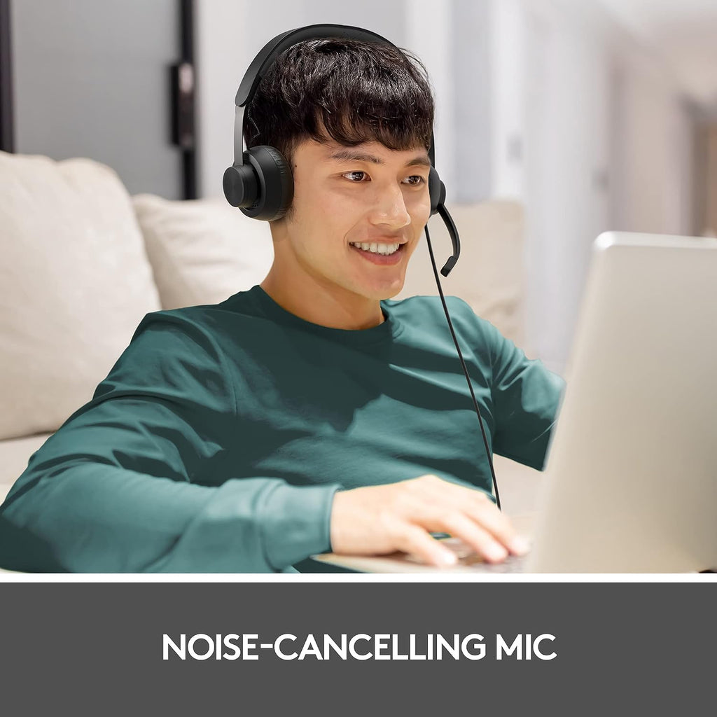 Logitech Zone 750 Wired Headset — Graphite
