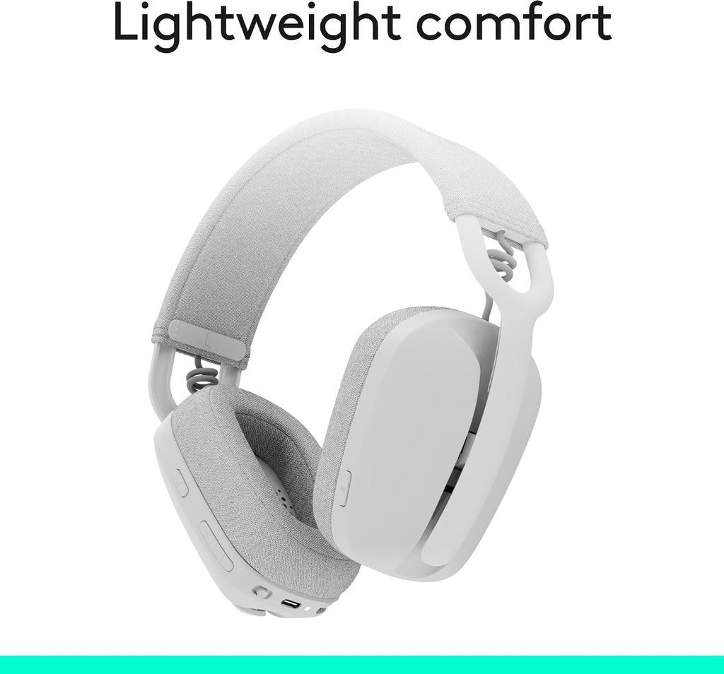 Logitech Zone Vibe 100 Headset — Off White