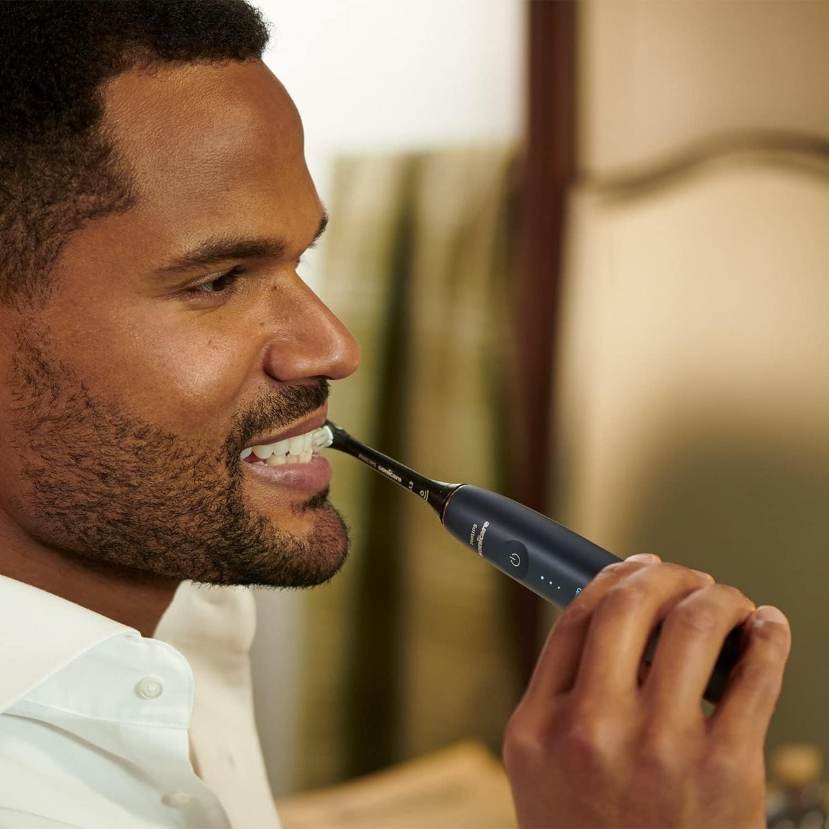 Philips Sonicare Prestige 9900 Our Most Advanced Electric Toothbrush HX9992/12 with SenseIQ All-in-One Brush Head Artificial Intelligence in The Philips Sonicare App Colour: Midnight Blue — Midnightblue