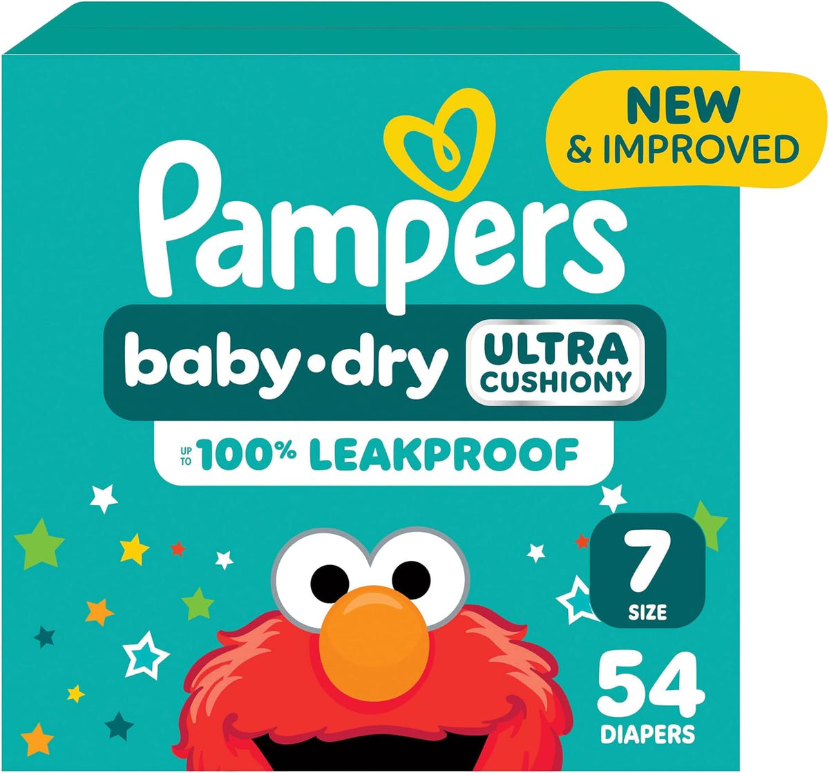Pampers Diapers - Baby Dry - Size 7, 54 Count, Absorbent Disposable Infant Diaper