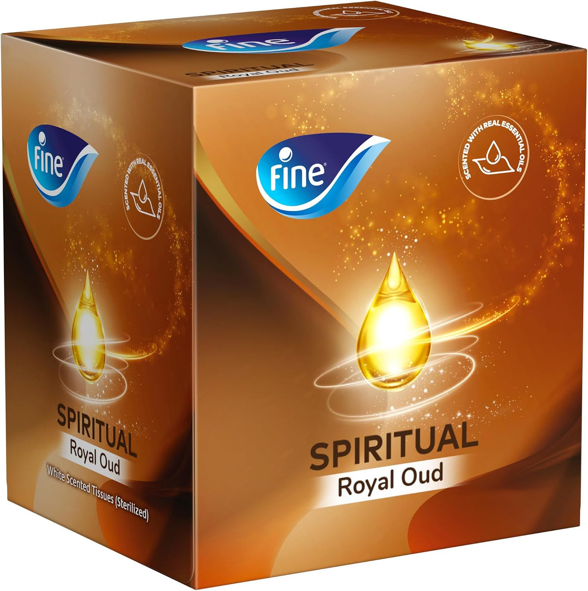 Fine Cubic wellness oud Facial Tissue, 100 sheets x 2 Ply — front product image