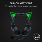 Razer Kitty Ears V2 — Black, Green — product image 2