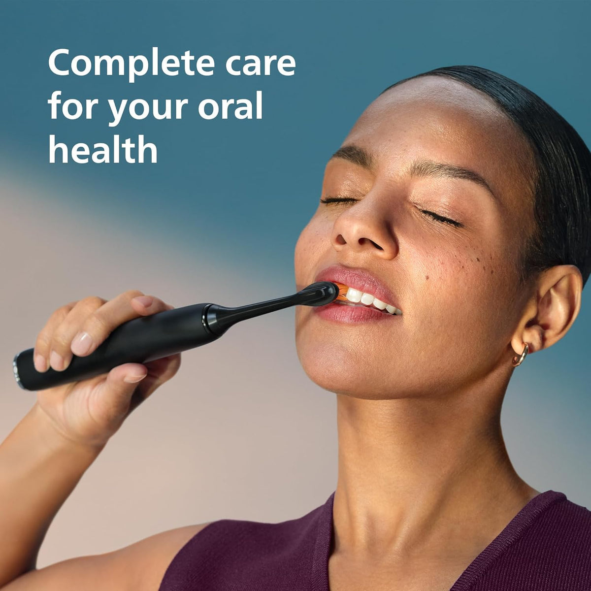 Philips SONICARE Philips DiamondClean Smart 9500 Electric Toothbrush, Sonic Toothbrush with App, Pressure Sensor, Brush Head Detection, 5 Brushing Modes and 3 Intensity Levels, Black, Model HX9923/11 — New Black