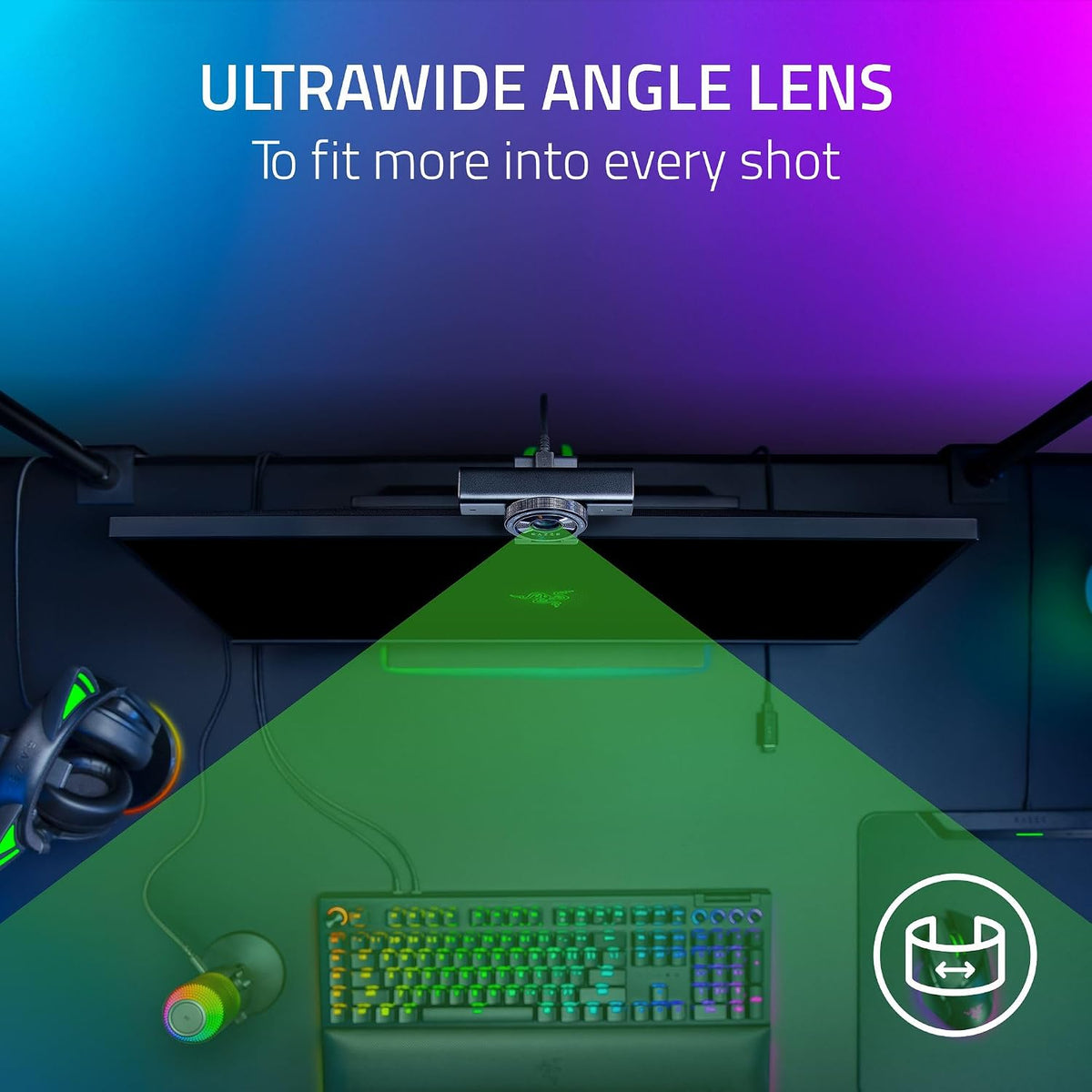 Razer Kiyo V2 4K 30 FPS AI Webcam for Creators — Black — product image 7