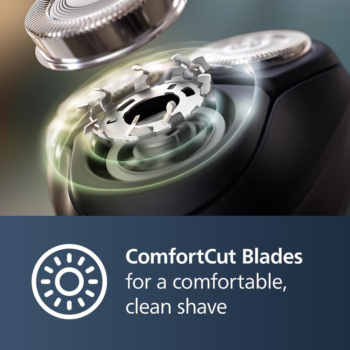 Philips Norelco Shaver 3600, Rechargeable Wet & Dry Electric Shaver with Pop-Up Trimmer and Storage Pouch, S3243/91 — Storm Blue