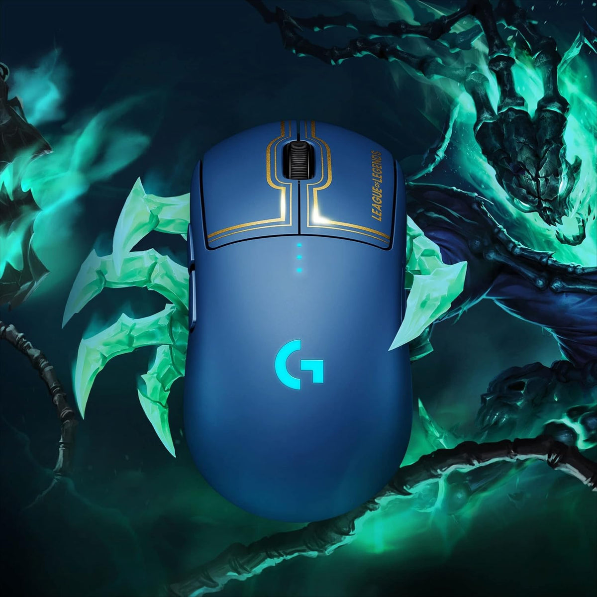 Logitech G PRO Wireless Gaming Mouse — League of Legends Edition — Bule