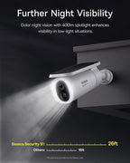 Baseus S1 Solar Outdoor Security Camera 2K — Solo Camera — White