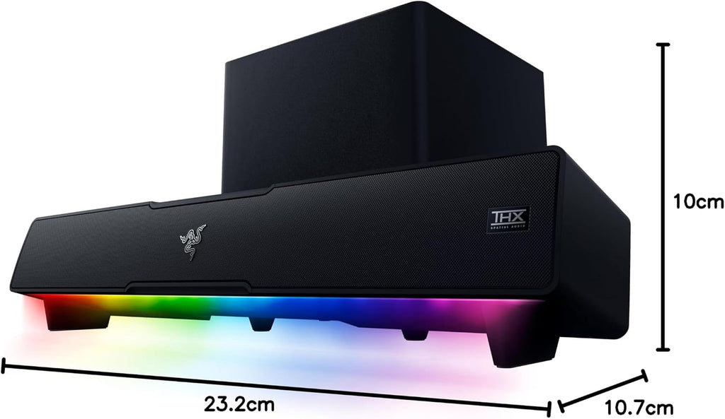 Razer Leviathan V2 PC Gaming Soundbar with Subwoofer — Black — product image 5