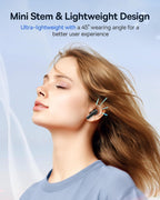 Baseus Bowie E13 TWS Earbuds Bluetooth 5.3 Wireless Earphones, 30H Playtime, 12mm Drivers, 0.06s Low Latency, Fast Charging, App Control, Custom EQ, Touch Controls — Black