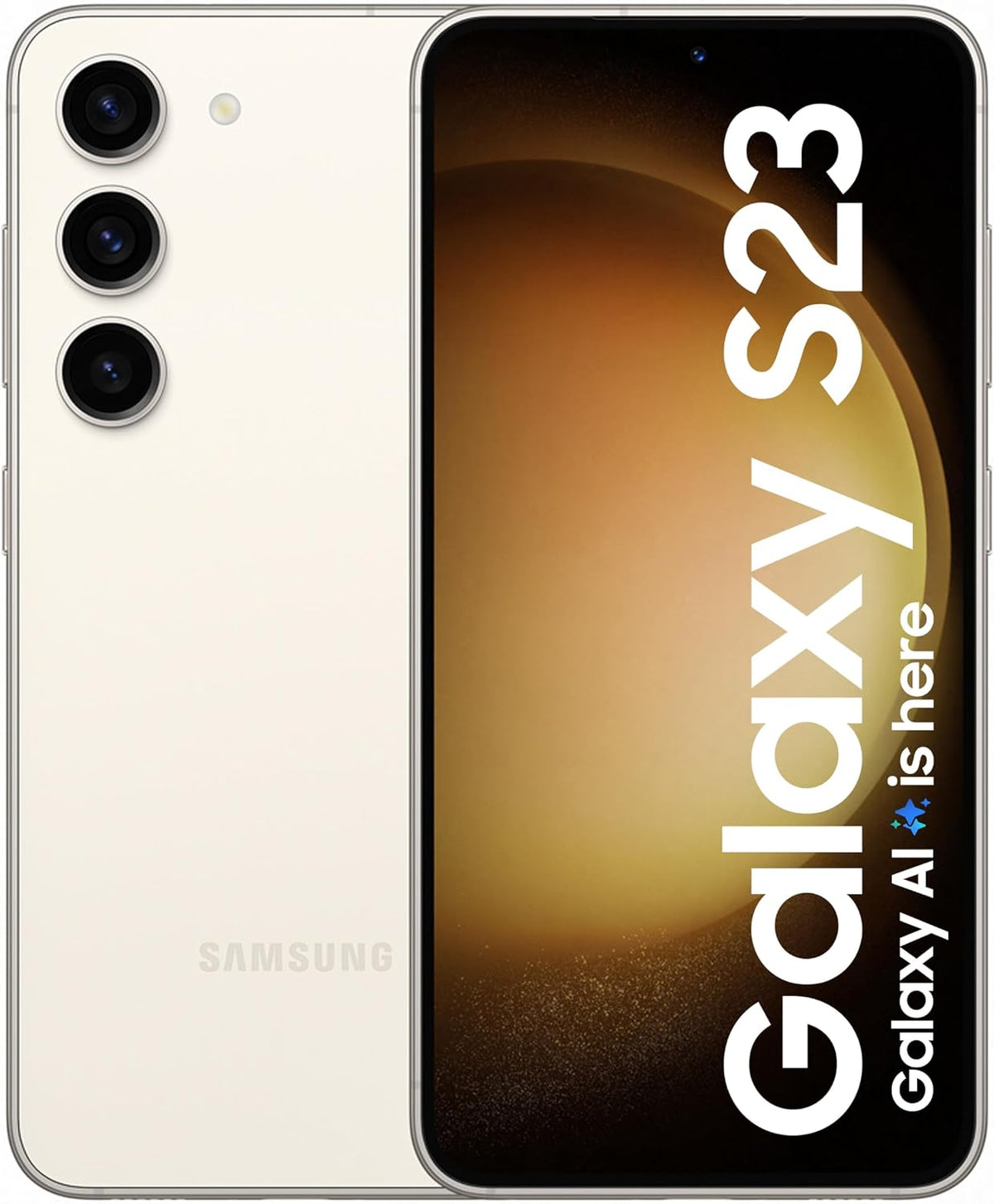 Samsung Galaxy S23 5G (Cream, 8GB RAM, 128GB Storage) – Snapdragon Processor, Unlocked International Version – Works Worldwide