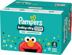 Pampers Baby Dry Diapers - Size 4, 150 Count, Absorbent Disposable Diapers