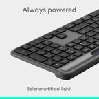 Logitech Signature Slim Solar+ Keyboard — Graphite