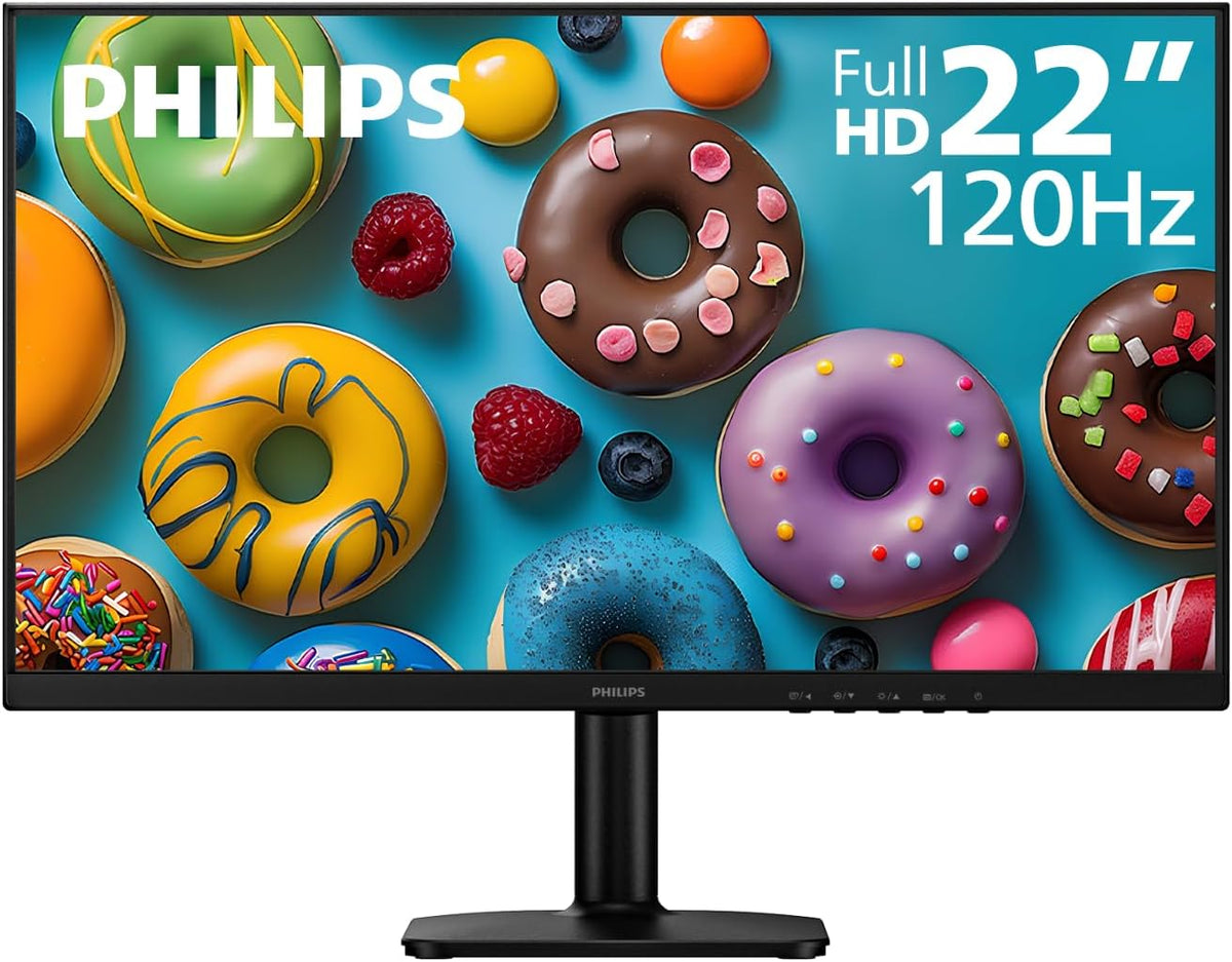 Philips 22E2N1100 22" FHD 120Hz Overclocked IPS VESA Computer Monitor — Black