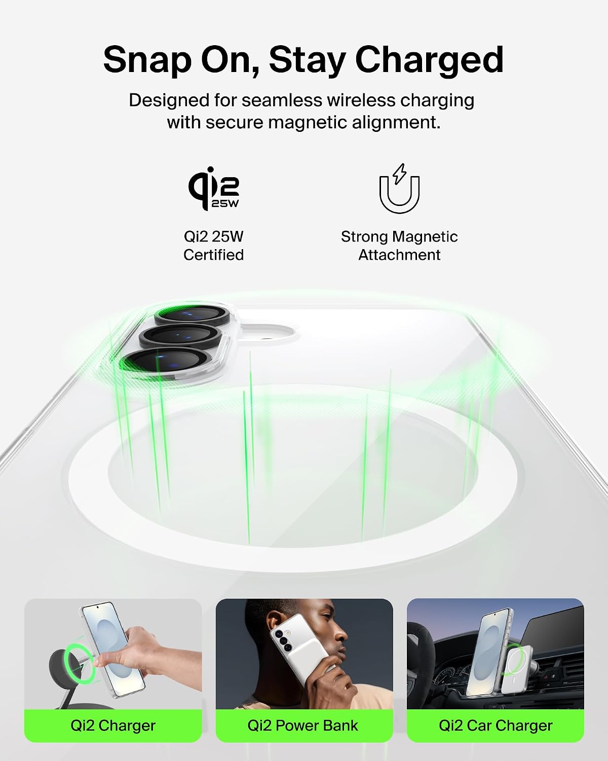 Belkin ScreenForce Titan Protective Bundle for Samsung Galaxy S26 with Scratch Resistant Screen Protector, Shockproof Phone Case and Anti-Reflective Camera Lens Protector - 4M Drop Protection