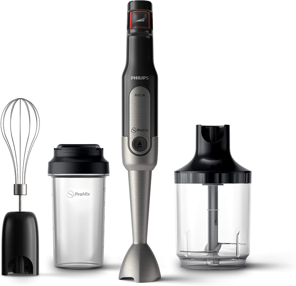 Philips Hand Blender 800W, With XL Chopper Whisk & 0.5L Tumbler — Black & Stainless steel