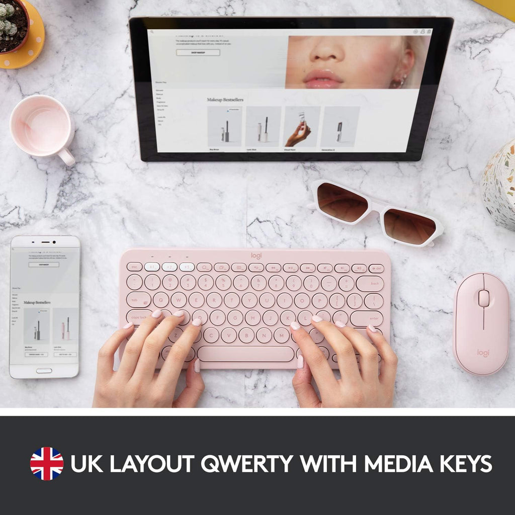Logitech K380 Keyboard — Rose