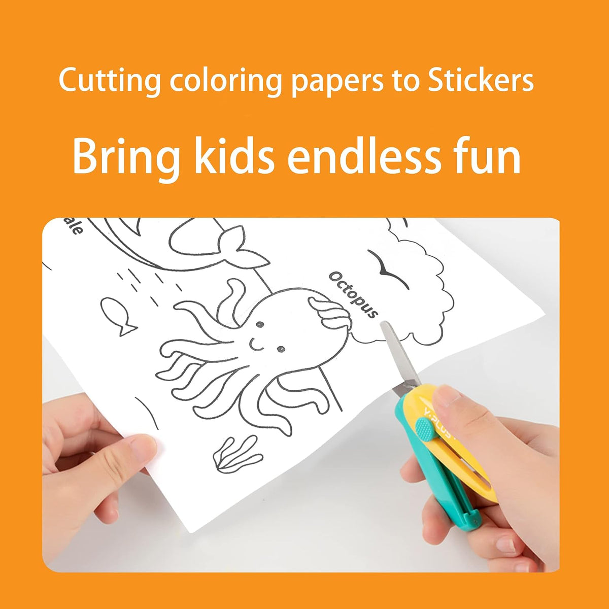YPLUS Animal Colouring Paper Roll — 120 × 11.8 Inches
