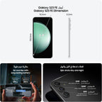 Samsung Galaxy S23 FE 5G, AI Phone, Dual SIM Android Smartphone, 8GB RAM, 128GB Storage, Purple (UAE Version)