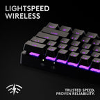 Logitech G PRO X 60 LIGHTSPEED Gaming Keyboard — Black