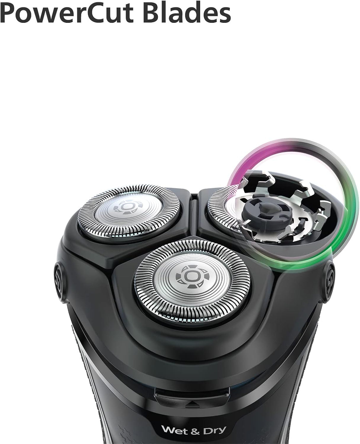 Philips Shaver Series 3000 - Electric Wet and Dry Shaver for Men with Fold-Out Trimmer and Travel Bag (Model S3230/52) — Ash Gold