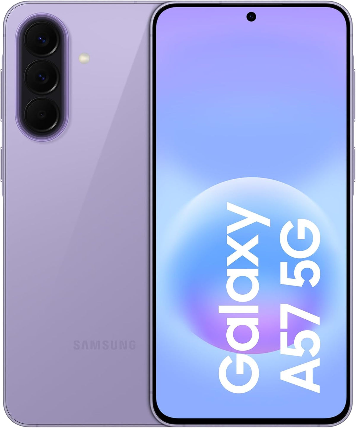 Samsung Galaxy A57 5G Android Smartphone, 128GB Storage, 8GB RAM, Awesome Lilac, 6x OS Upgrades, Large Display, 50MP Camera, Long Battery Life (UAE Version)